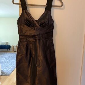 Brown Taffeta Cocktail Dress-Banana Republic 00